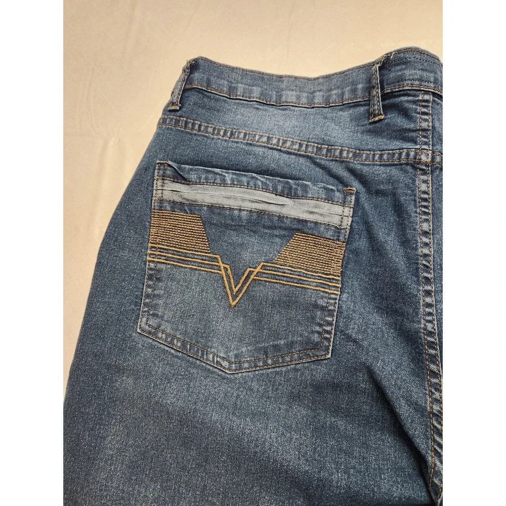 Colours by Alexander Julian Jeans‎ Mens 44x33 Blue Stretch Denim Straight Leg